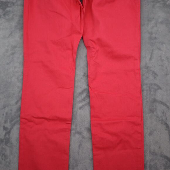 Express Pants Womens 4R Red Regular Fit Low Rise Jeans Leggings Bottom Wear - Picture 14 of 16